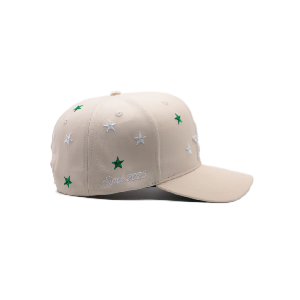 BEIGE STARS CAP