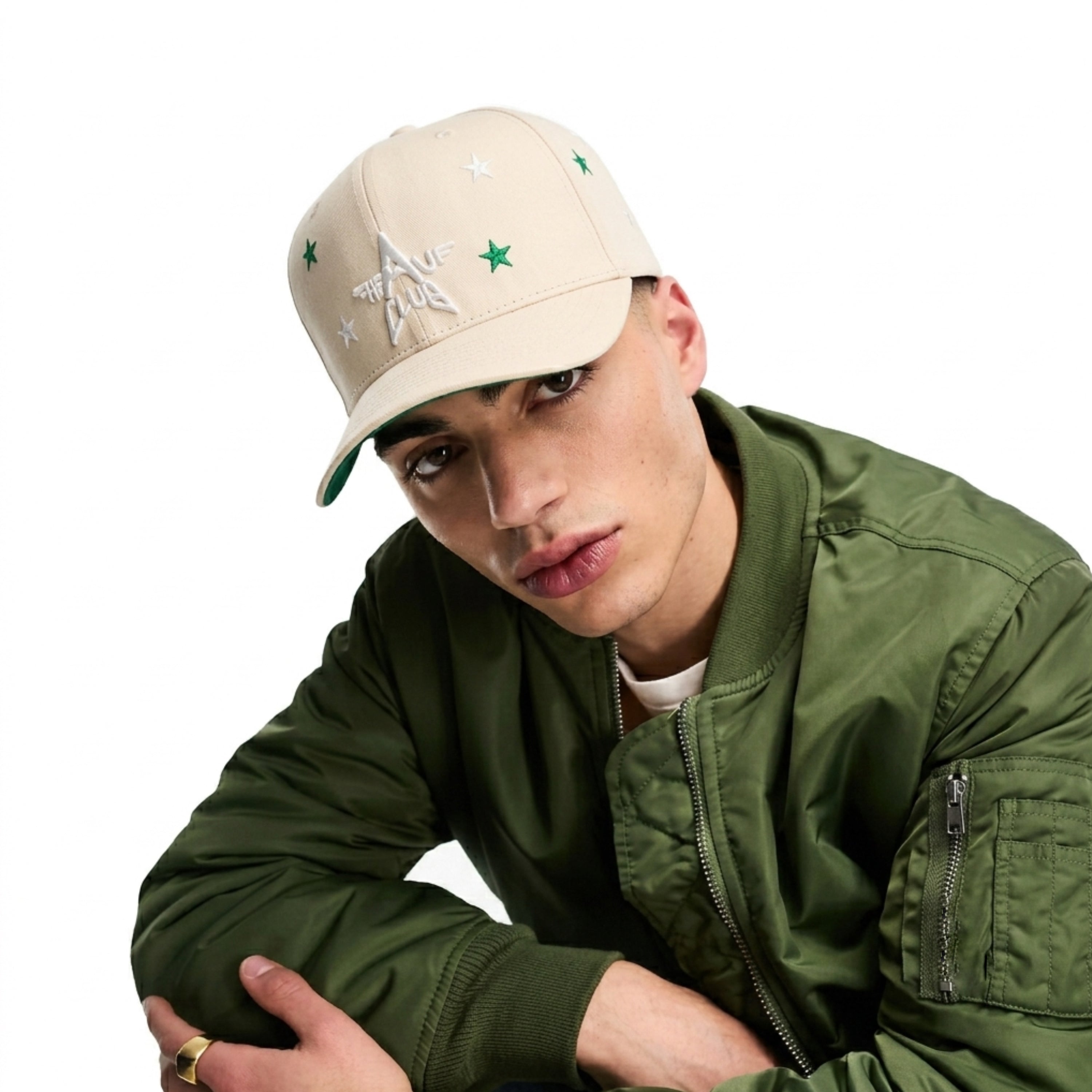 BEIGE STARS CAP