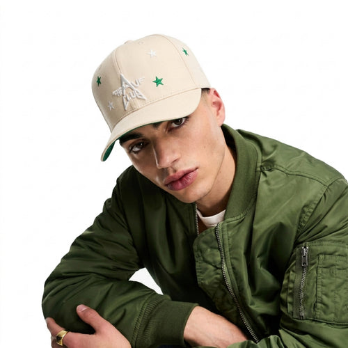BEIGE STARS CAP