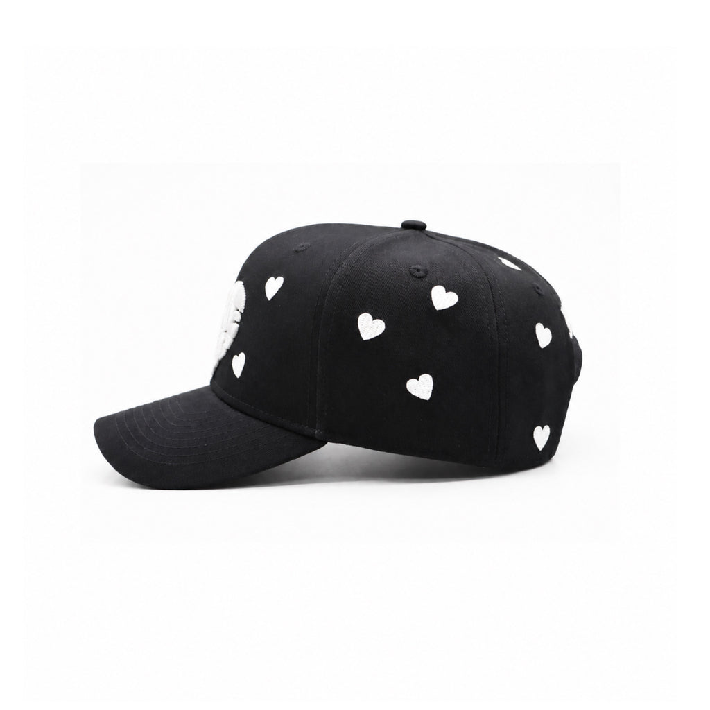 White Hearts Cap