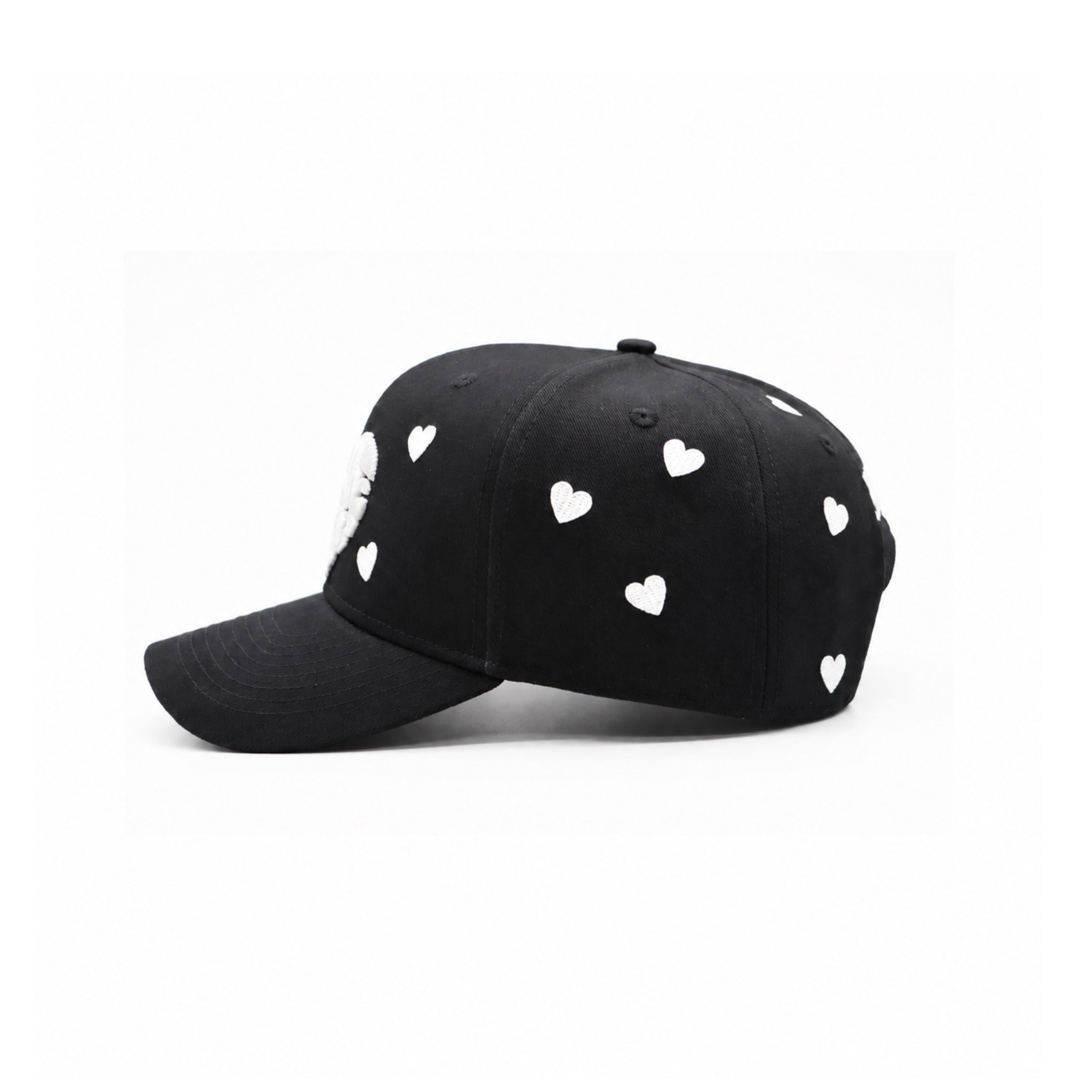White Hearts Cap