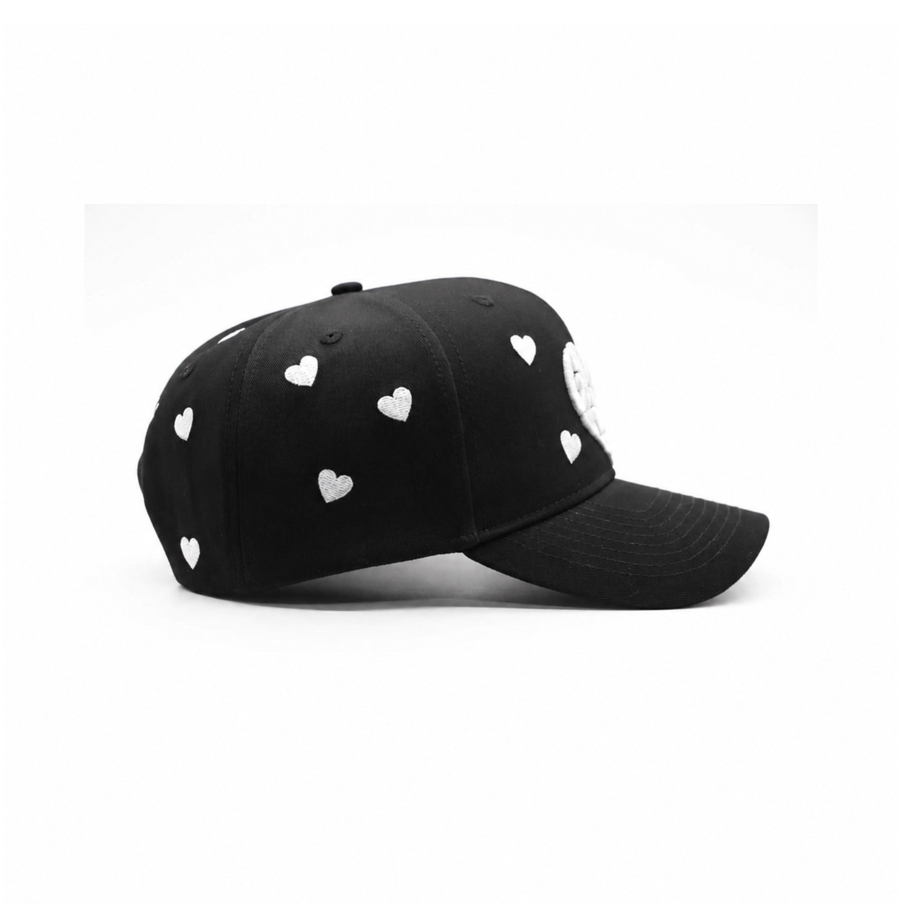 White Hearts Cap