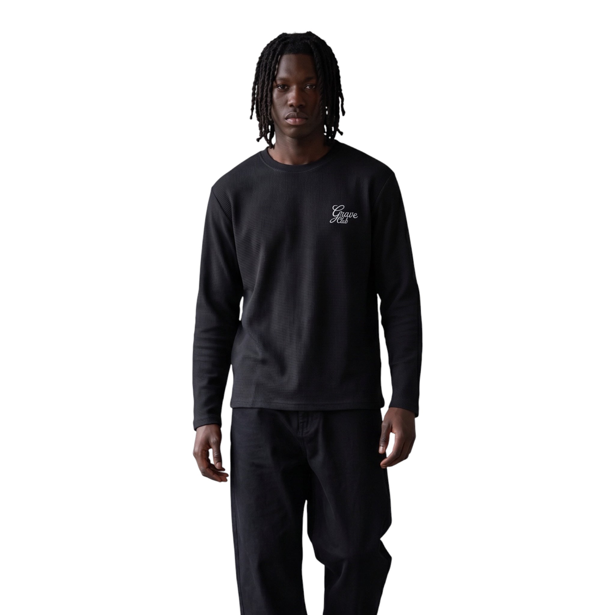 Black Waffle Shirt
